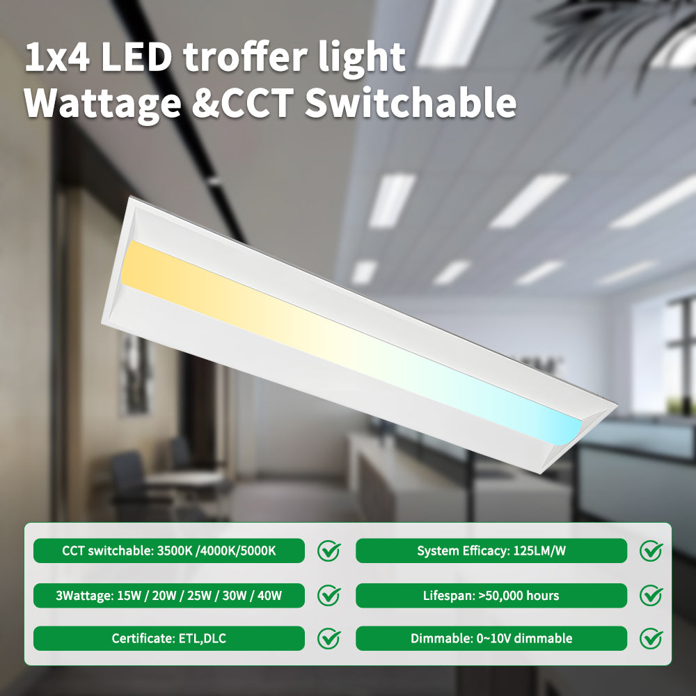 Synvolt Lighting 1x4 Troffer Light