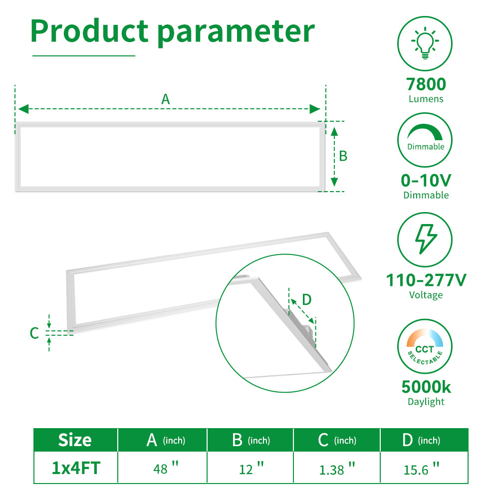 Synvolt Lighting 1x4ft Panel Light