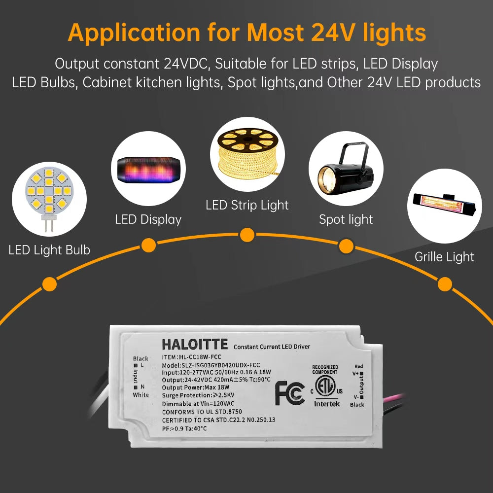 Synvolt Lighting 18W Constant Current LED Driver 