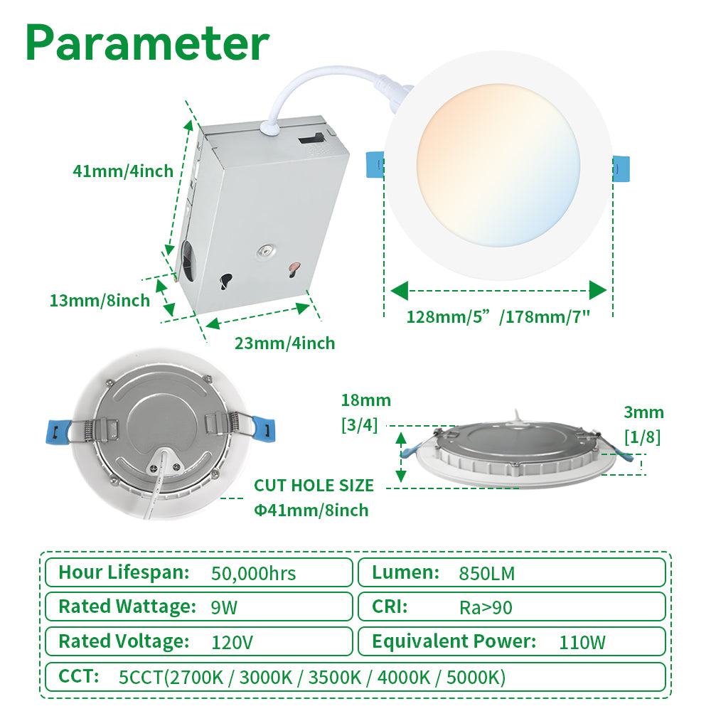Synvolt Lighting 4 Inch Retrofit Recessed Downlight