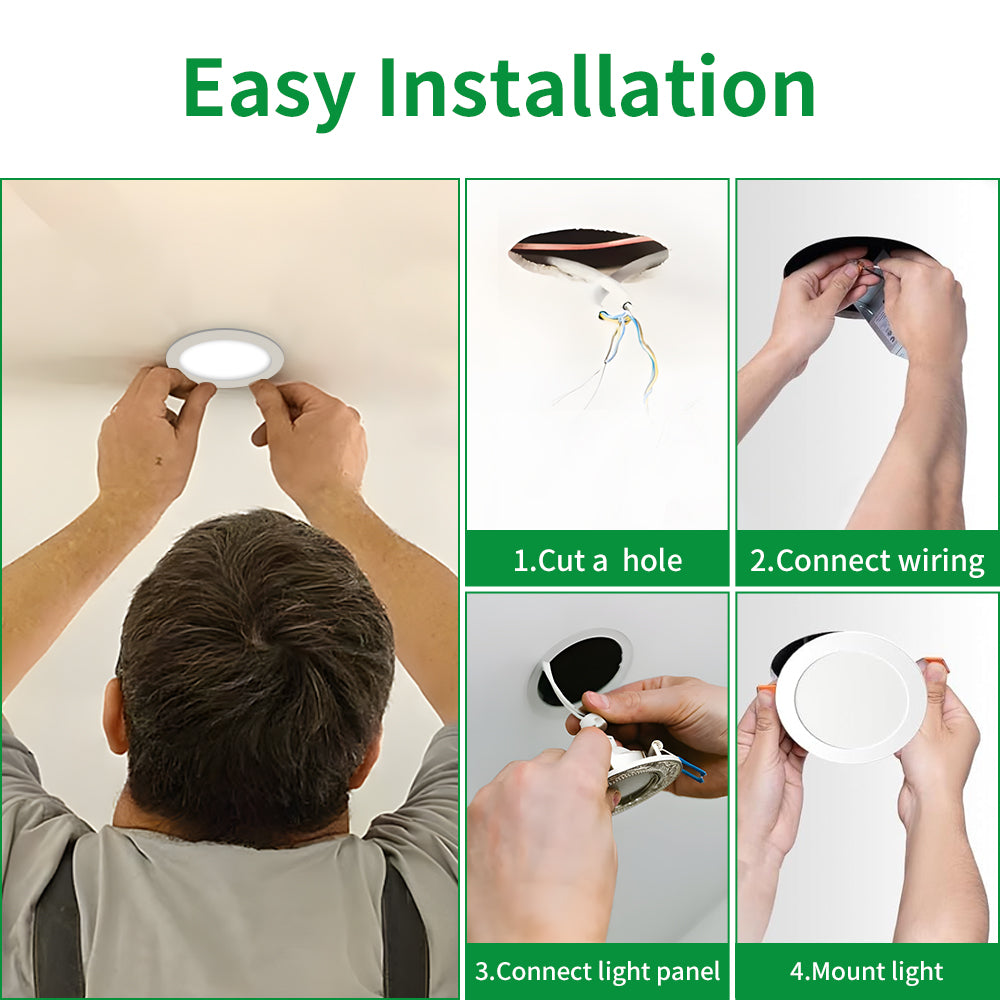 Synvolt Lighting 4 Inch Retrofit Recessed Downlight