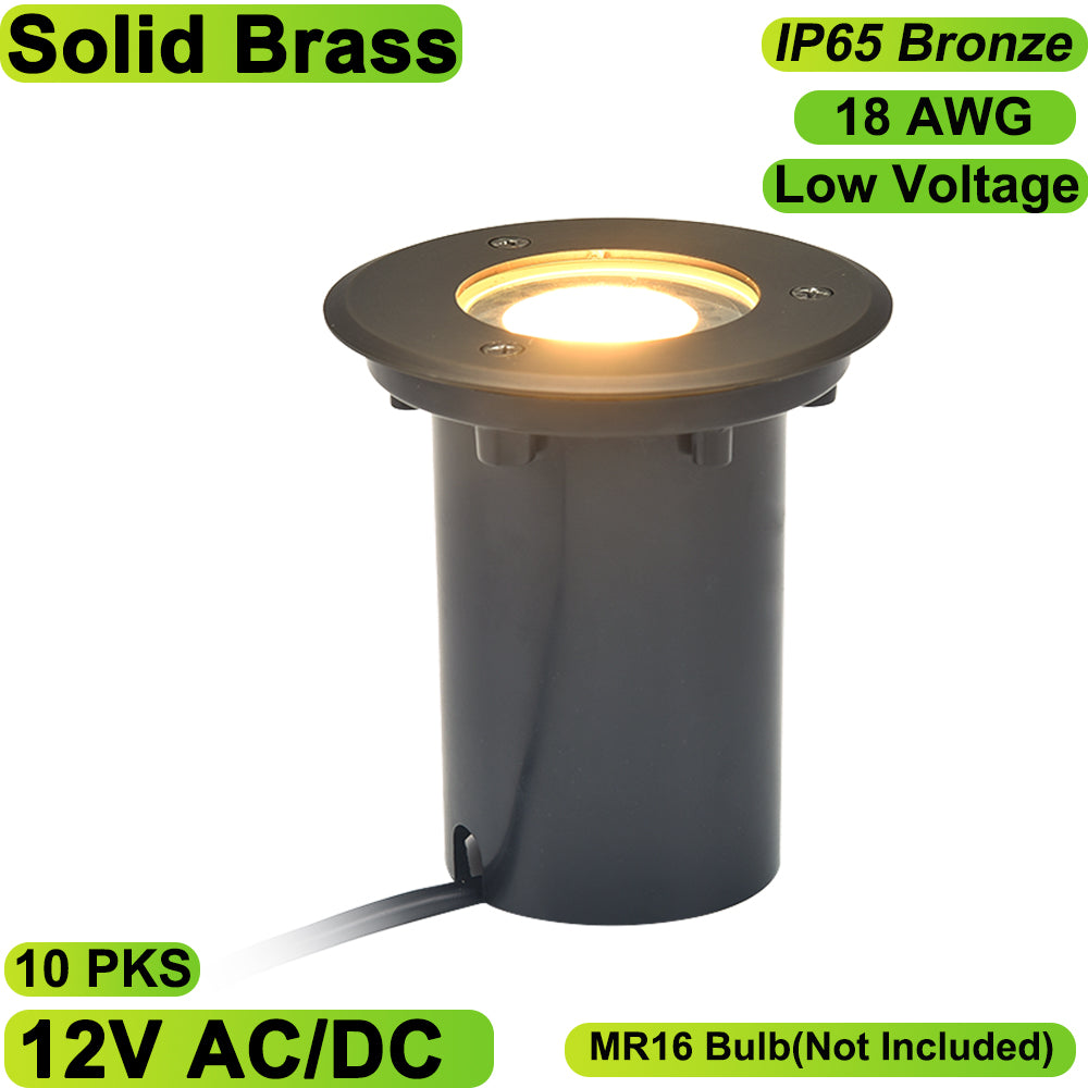 Synvolt Lighting Solid Brass In-ground Well Light