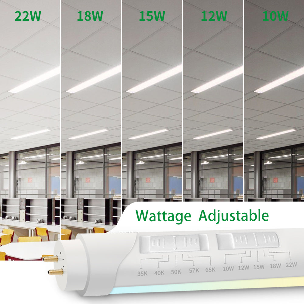Synvolt Lighting T8 Tube Light Adjustable watts and cct